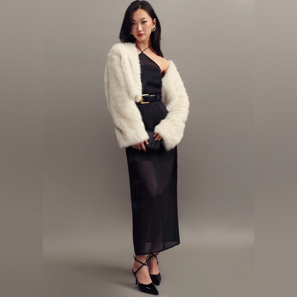 NWT REFORMATION Cana Maxi Dress Black Size 6 NEW - Picture 2 of 11